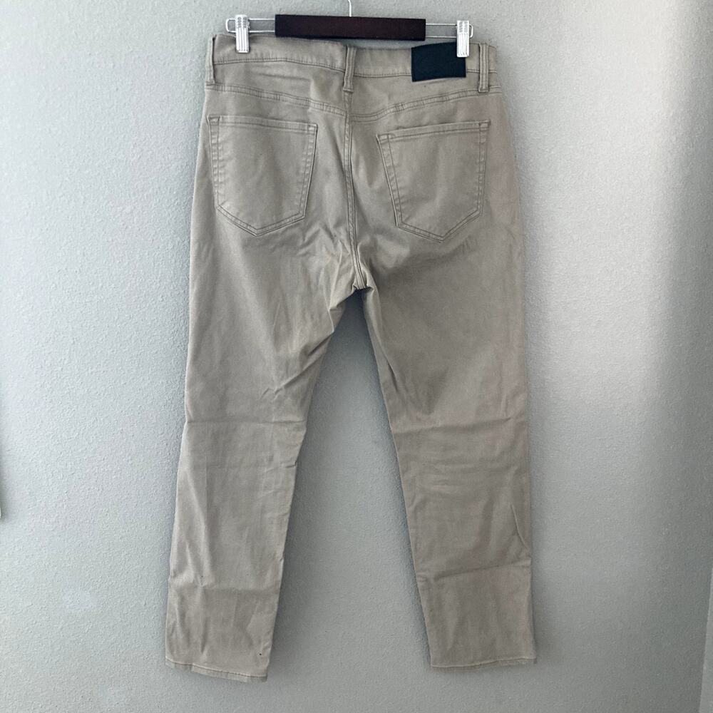 Lucky Brand 121 Slim Straight Leg Pants Khaki Tan 33 x 30 - Picture 5 of 10